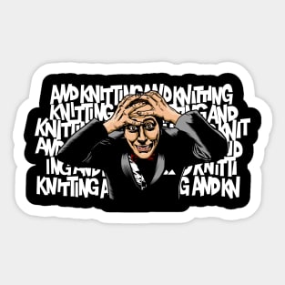 The Knitting Joke Sticker